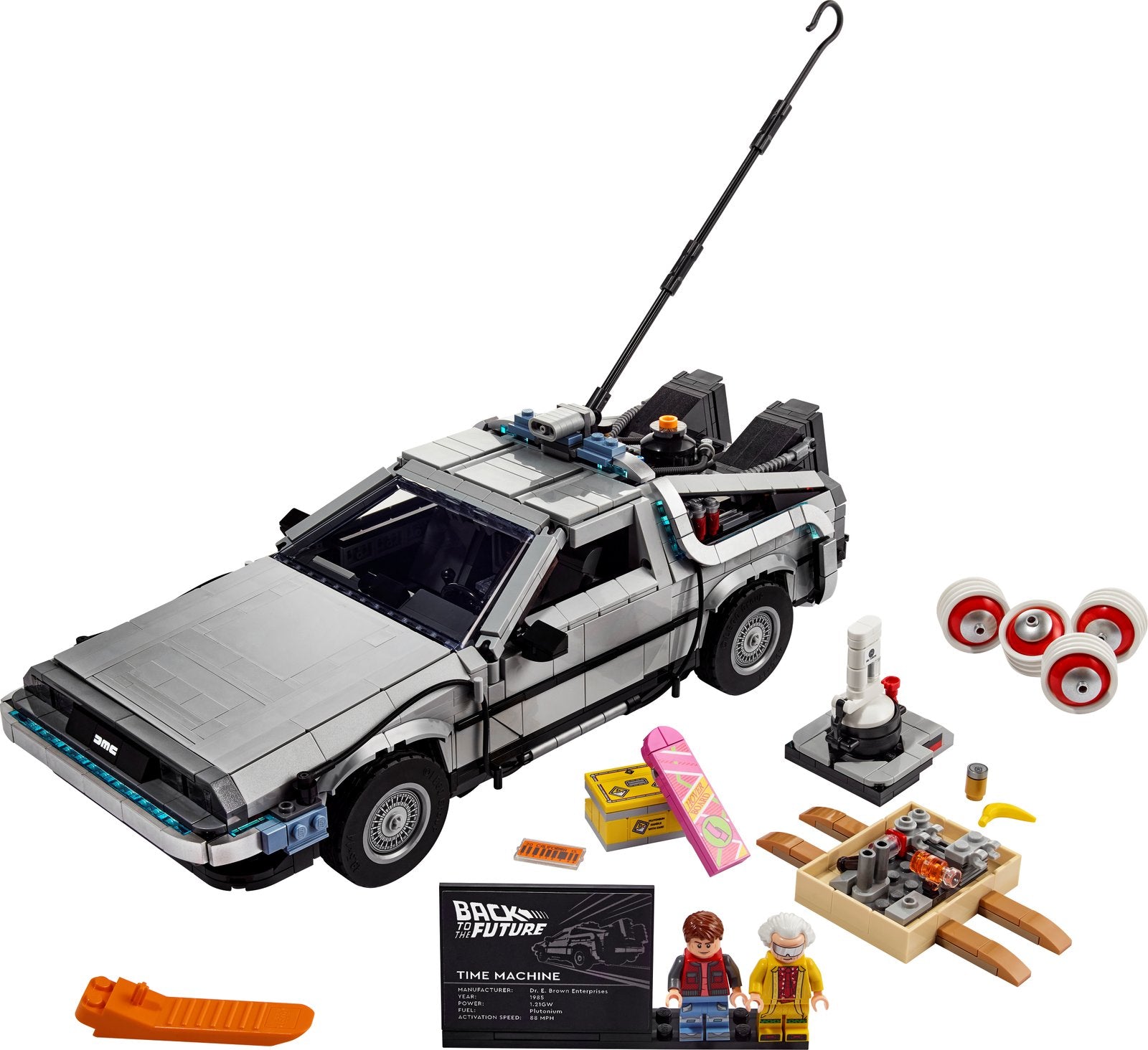 LEGO Back to the Future Time Machine — Official LEGO gallery 1 of 4 — LEGO set 10300