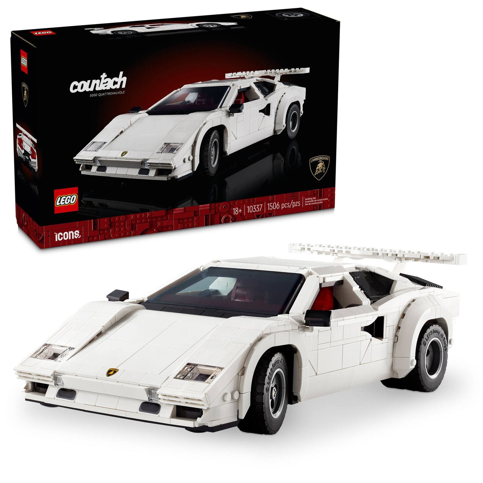 LEGO Lamborghini Countach 5000 Quattrovalvole — Official LEGO gallery 2 of 4 — LEGO set 10337