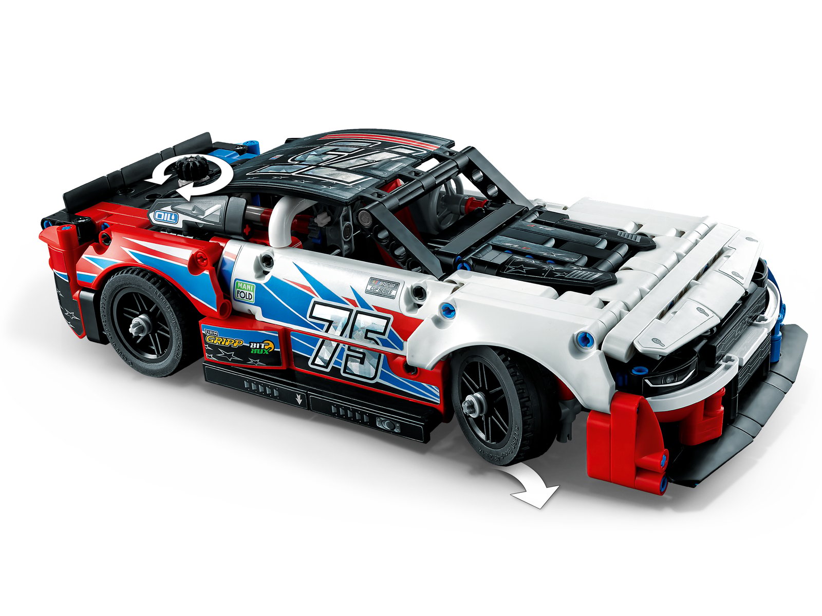 LEGO NASCAR® Next Gen Chevrolet Camaro ZL1 — Official LEGO gallery 4 of 4 — LEGO set 42153