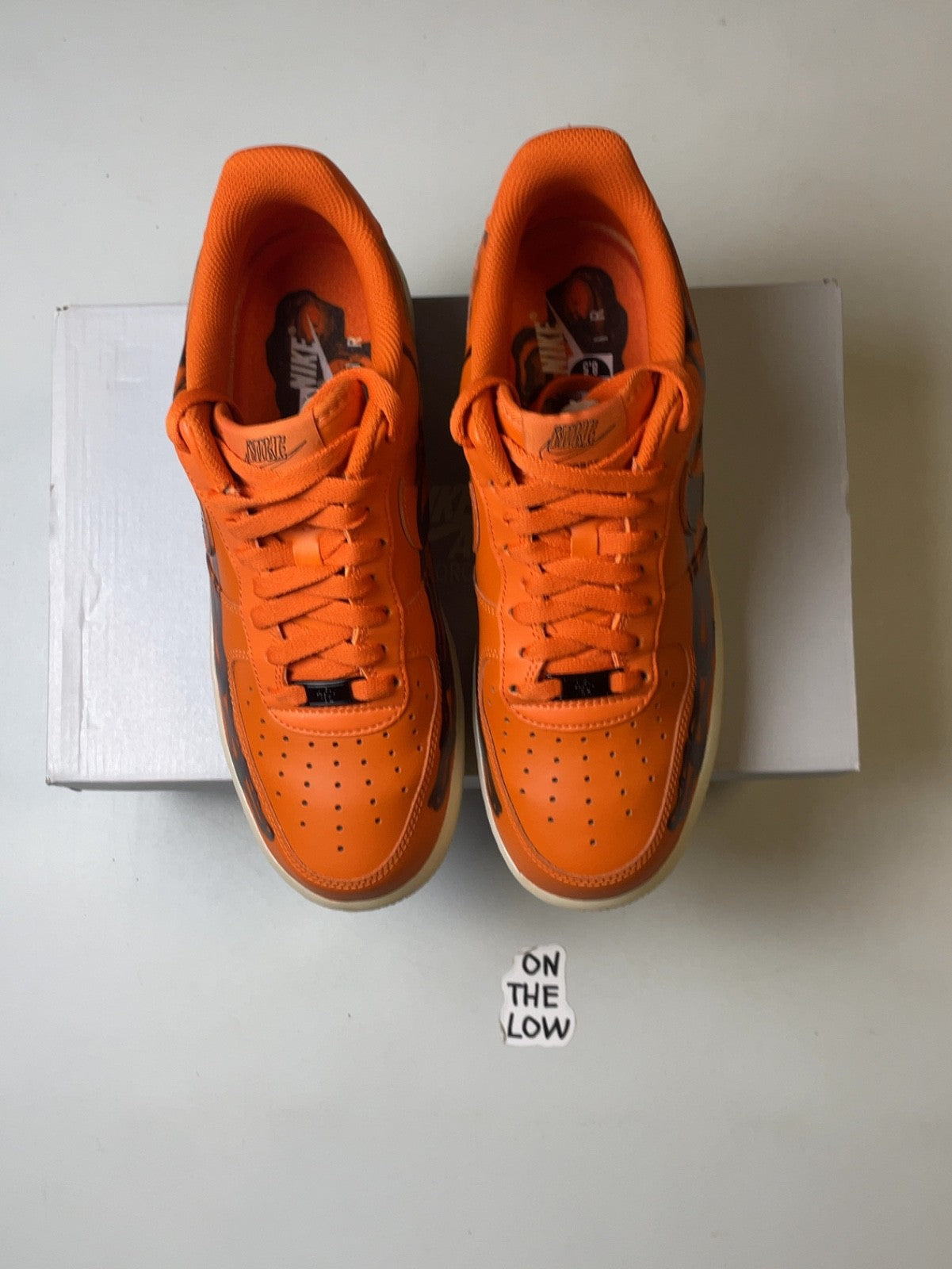 Nike Air Force 1 Low Orange Skeleton Halloween | CU8067-800 | Size 8.5 Men's US