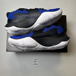 Under Armour Unisex Adult Jet '23 Shoes Black/Blue |3026634-004 | Size 10 Mens