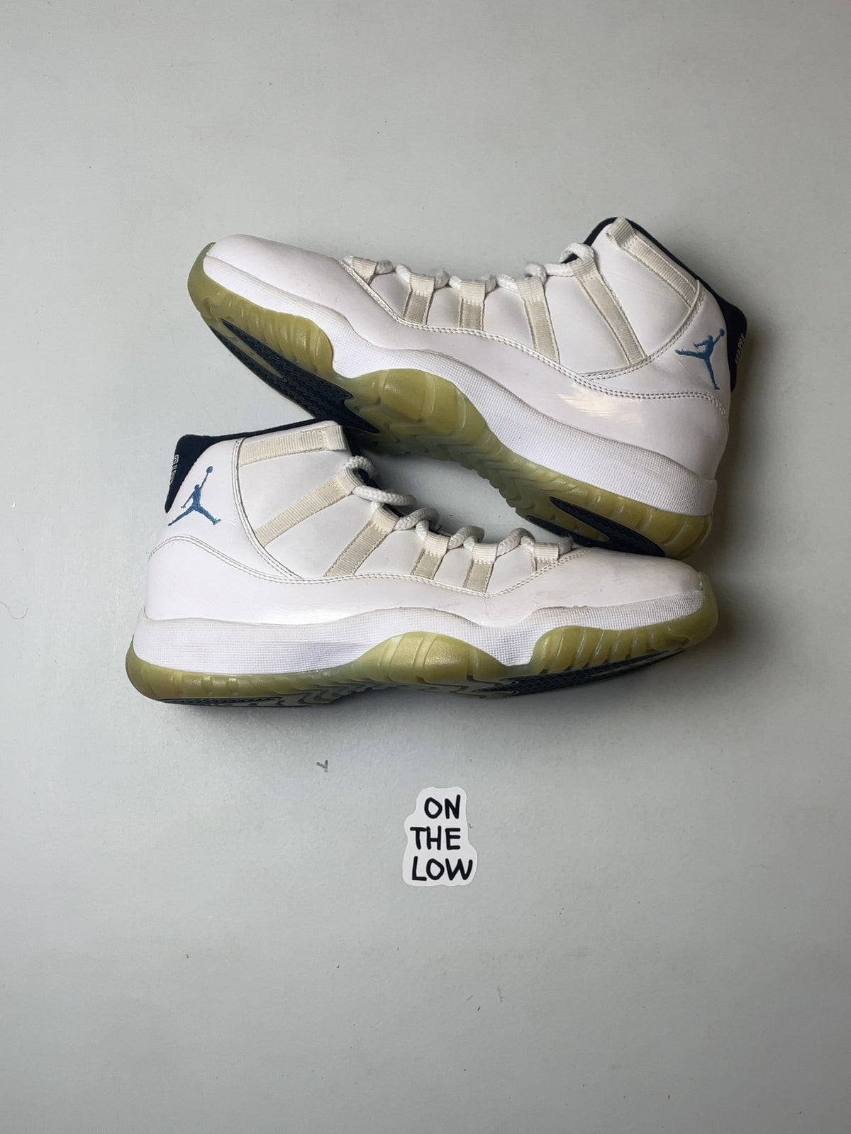 Nike Air Jordan 11 Retro Legend Blue 2014 White Columbia | 378037-117 | Size 8M