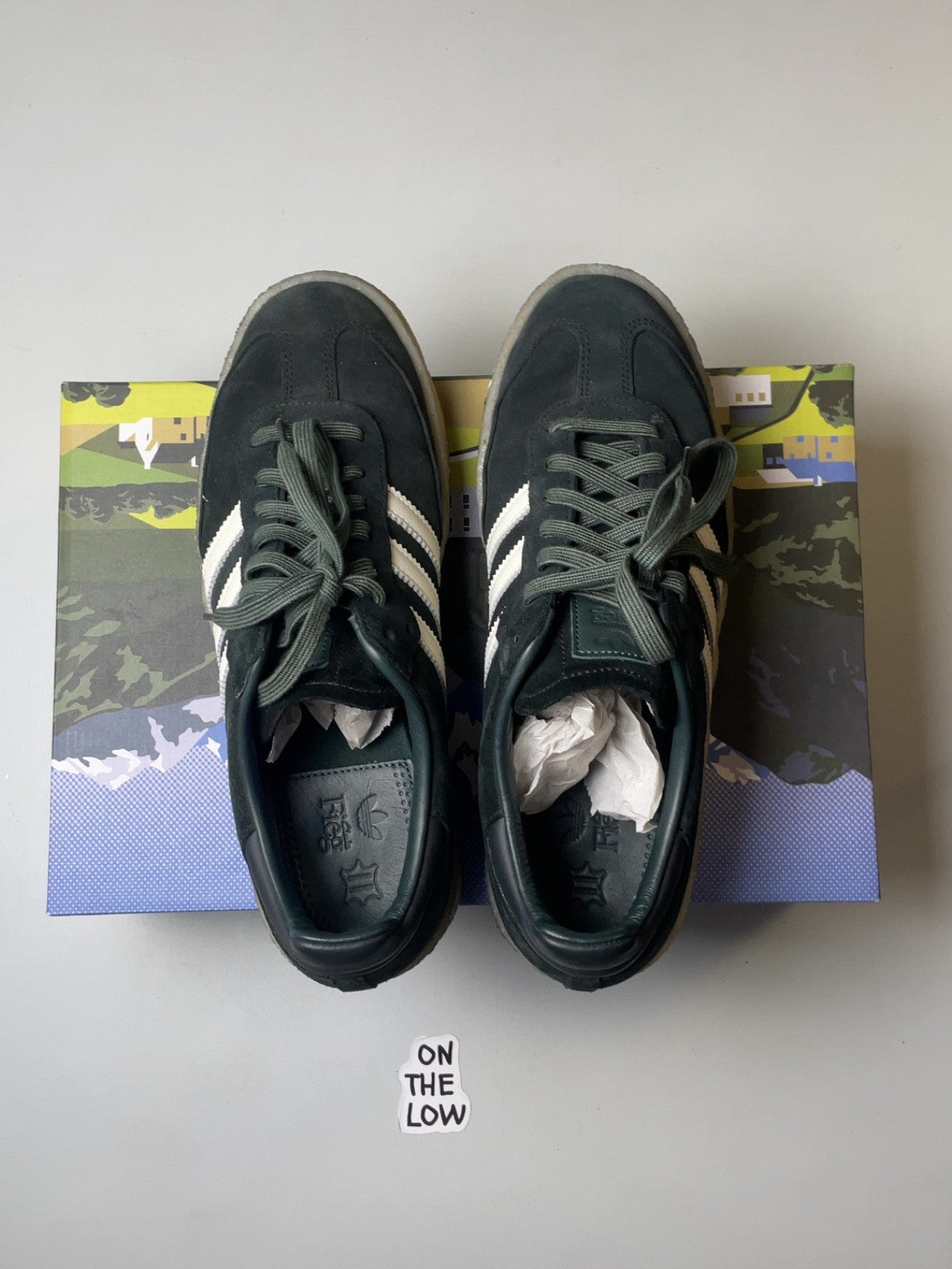 adidas Clarks 8th Street Samba Ronnie Fieg Shadow Green | ID7299 | Size 11 M US