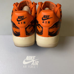 Nike Air Force 1 Low Orange Skeleton Halloween | CU8067-800 | Size 8.5 Men's US