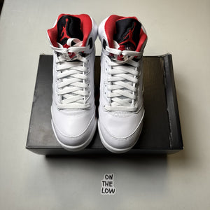Jordan 5 Retro Fire Red Black Tongue 2025 GS | NEW | HQ7980-101 | Size 6Y/7.5W