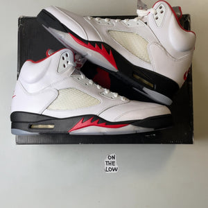 Air Jordan 5 Retro Fire Red Silver Tongue (2020) | DA1911-102 | Size 13 Men's US