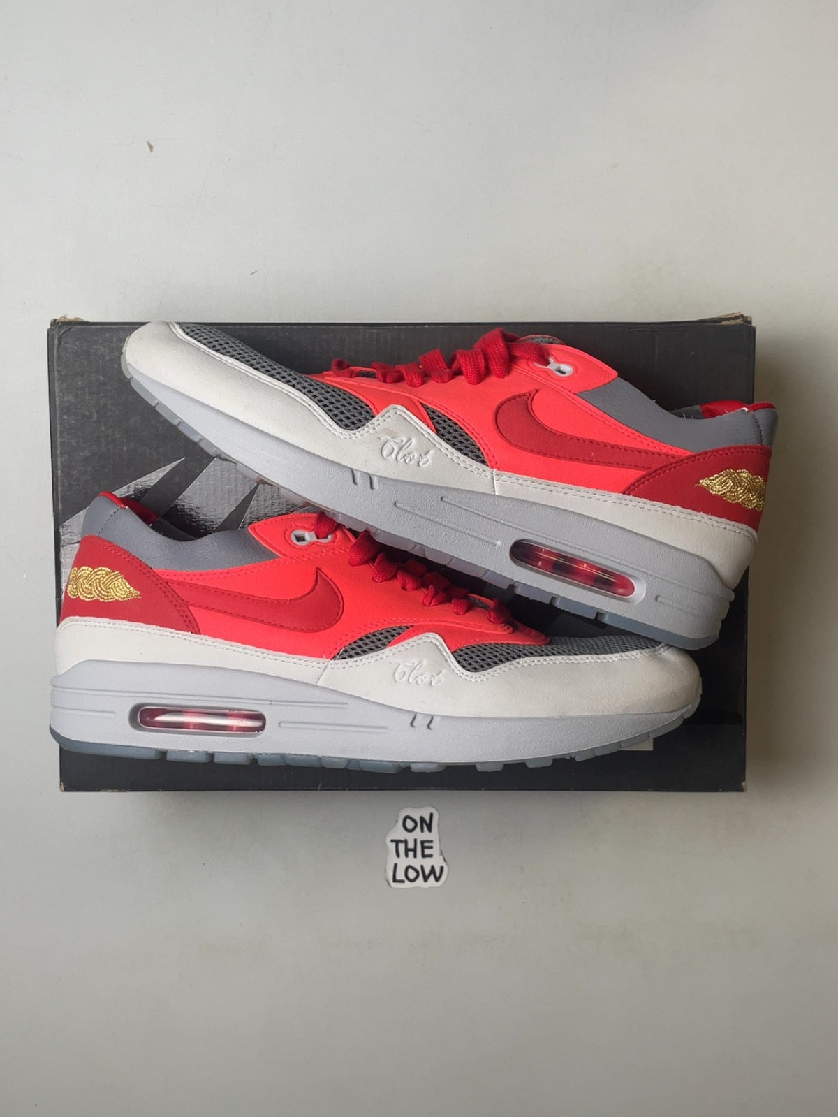 Nike Air Max 1 CLOT Kiss of Death Solar Red | DD1870-600 | Size 10.5 M US *MINT*
