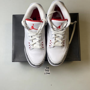 Air Jordan 3 Retro Free Throw Line White Cement | 923096-101 | Size 9 Men's US