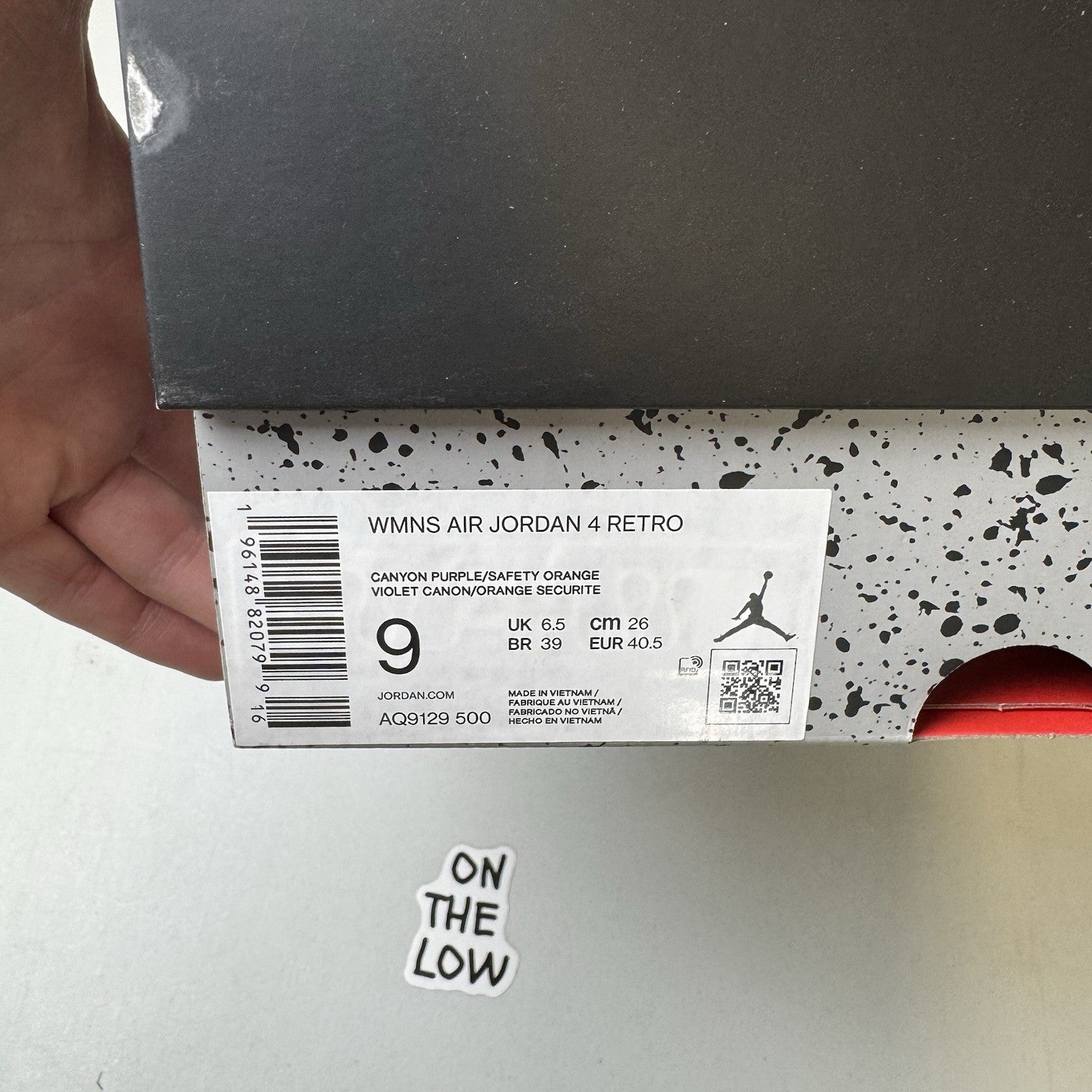 Air Jordan 4 Retro Canyon Purple (W) 2022 | AQ9129-500 |  NEW | Size 9W/7.5M