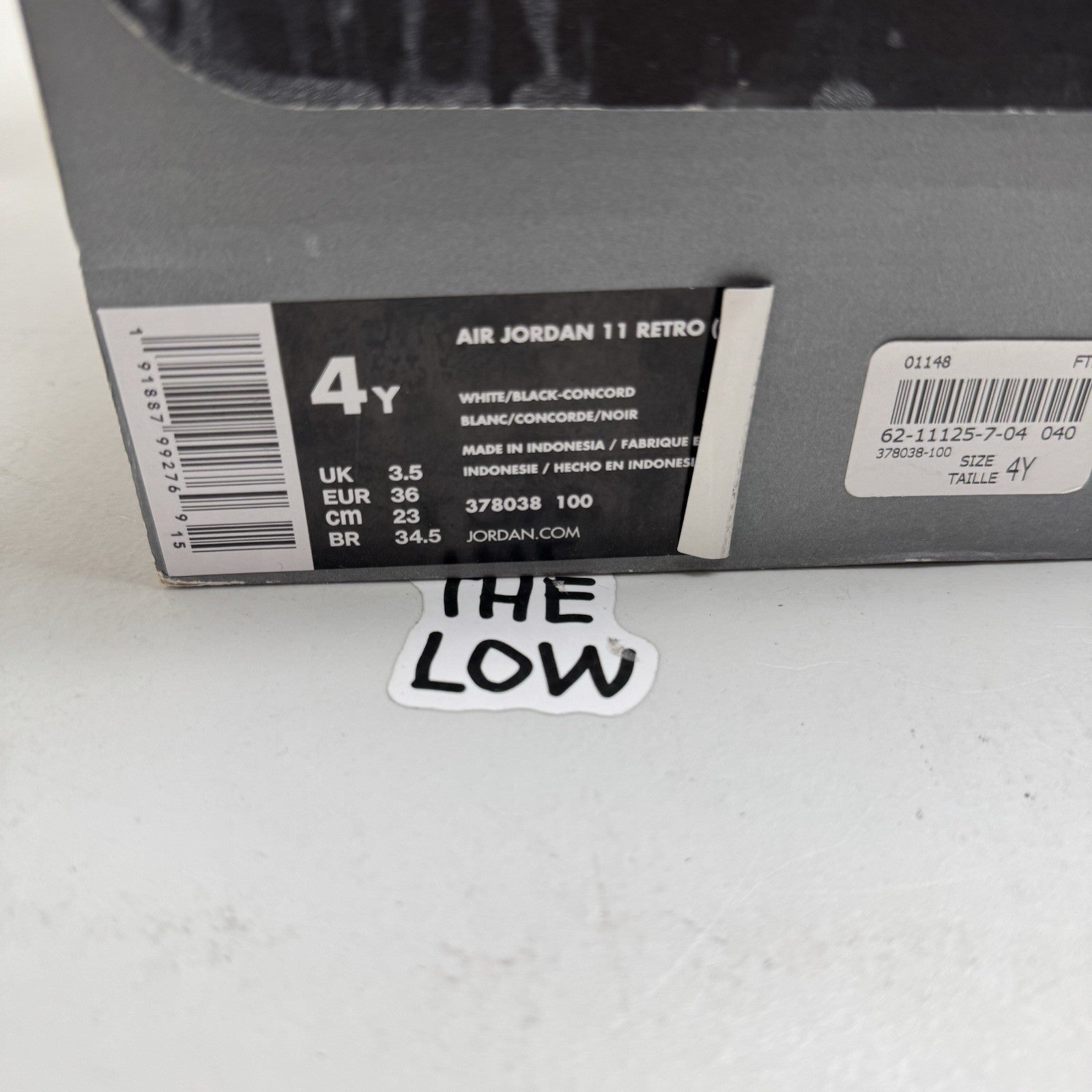 Air Jordan 11 Retro High Concord 2018 GS | 378038-100 | Size 4Y/5.5W