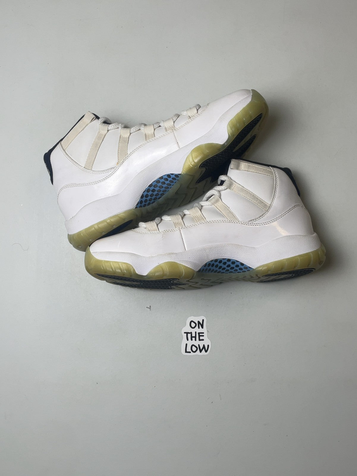 Nike Air Jordan 11 Retro Legend Blue 2014 White Columbia | 378037-117 | Size 8M