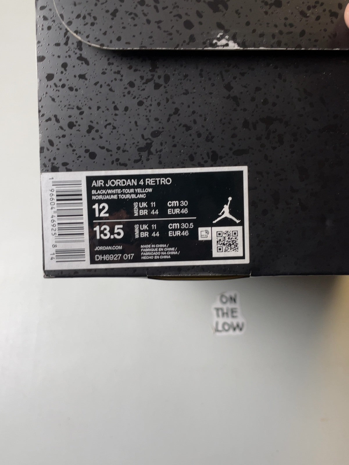 Air Jordan 4 Retro Thunder (2023) | DH6927-017 | Size 12 Men's US