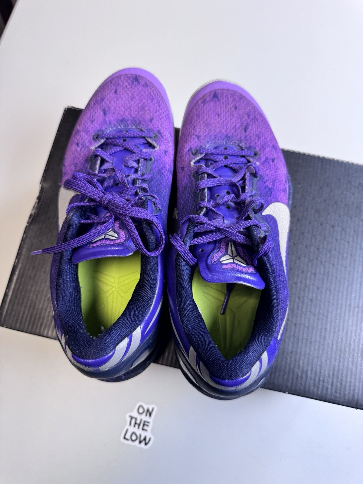 Nike Kobe VIII 8 Playoffs Purple Platinum | 555035-500 | Size 8 Mens US