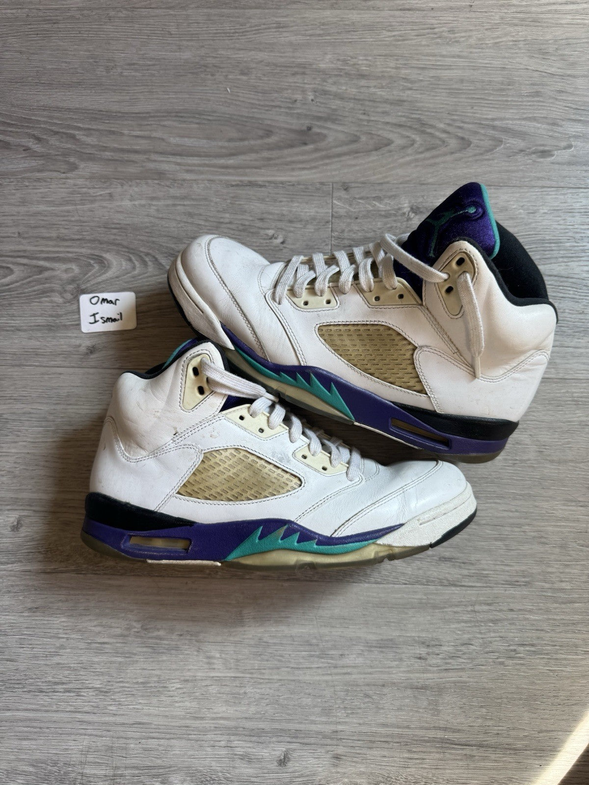 Jordan 5 Retro Grape 2013 White Purple Black Leather |136027-108 | Size 10.5 Men