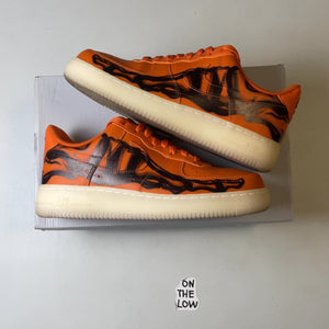 Nike Air Force 1 Low Orange Skeleton Halloween | CU8067-800 | Size 8.5 Men's US