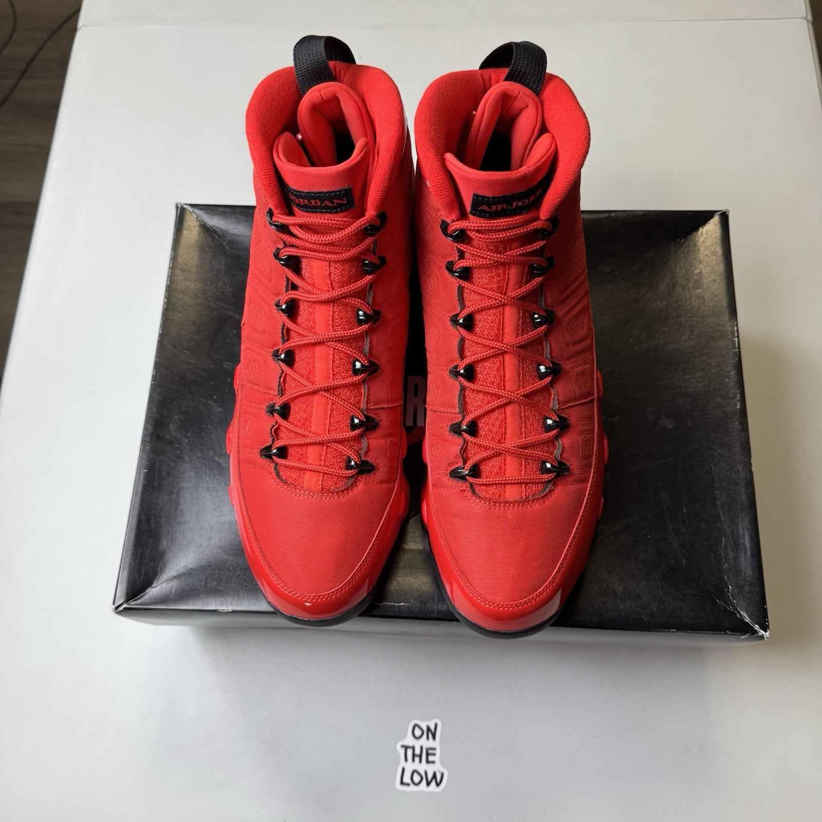 Jordan 9 Retro Chile Red Patent Leather | New W/ Defects |  CT8019-600 | Size 13