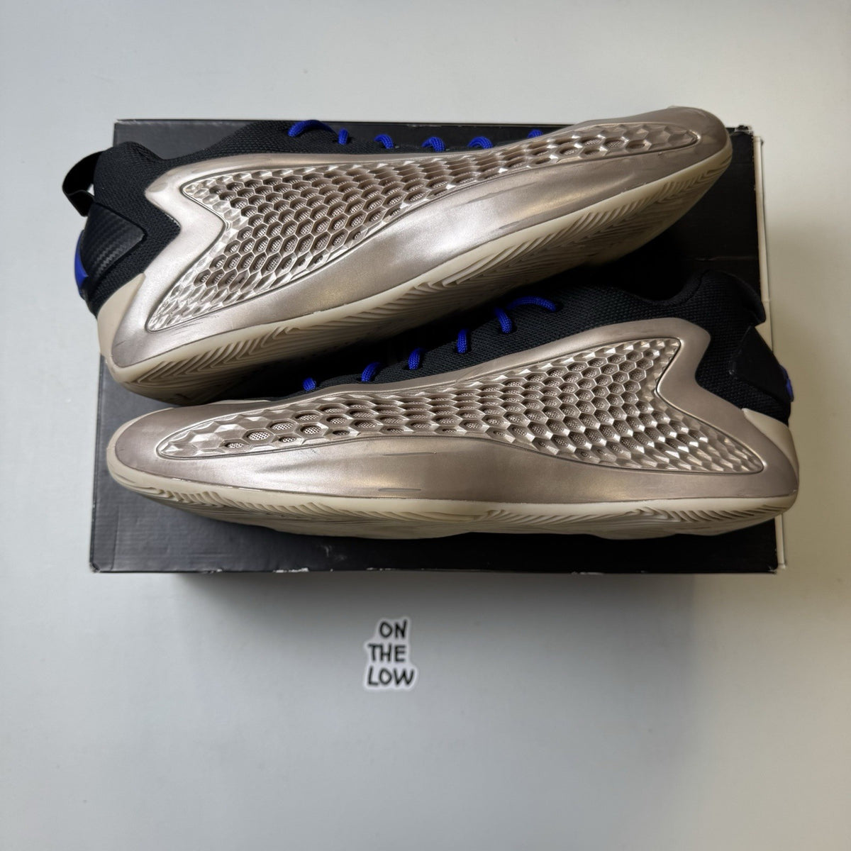 Adidas Anthony Edwards AE 1 Low Champagne Gold | JQ6133 | Size 12 Mens US