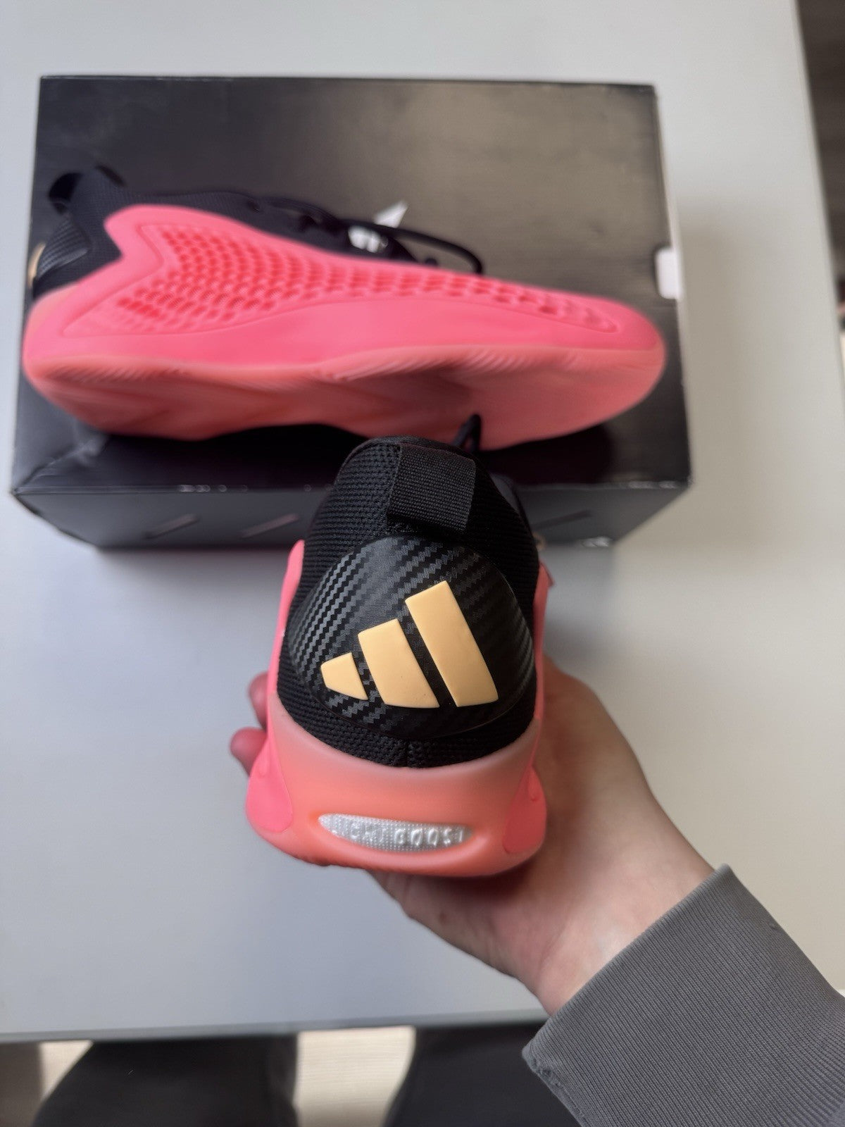 Adidas AE 1 Low Mural Basketball Shoes Pink Black | JI4068| NEW | size 10 Mens