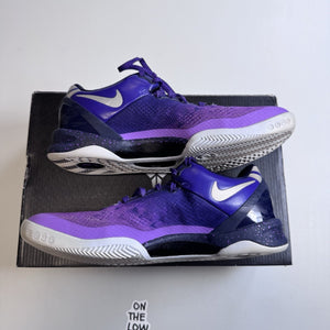 Nike Kobe VIII 8 Playoffs Purple Platinum | 555035-500 | Size 8 Mens US