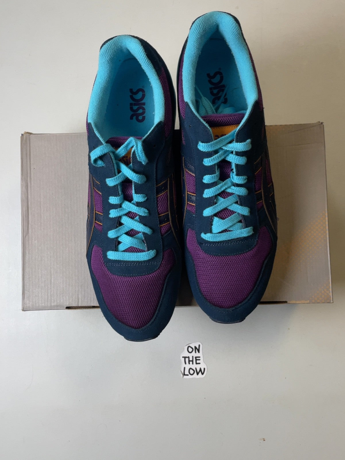 ASICS Gel GT-II Navy/ Purple | H408N3350 | Size 13 Men's US