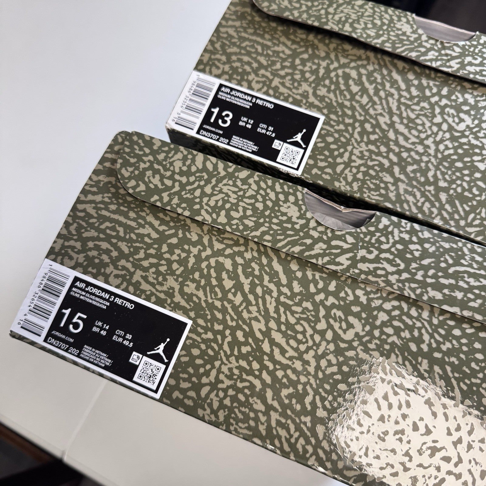 Nike Air Jordan 3 Retro Family Affair Olive Green | DN3707-202 | size 13 mens