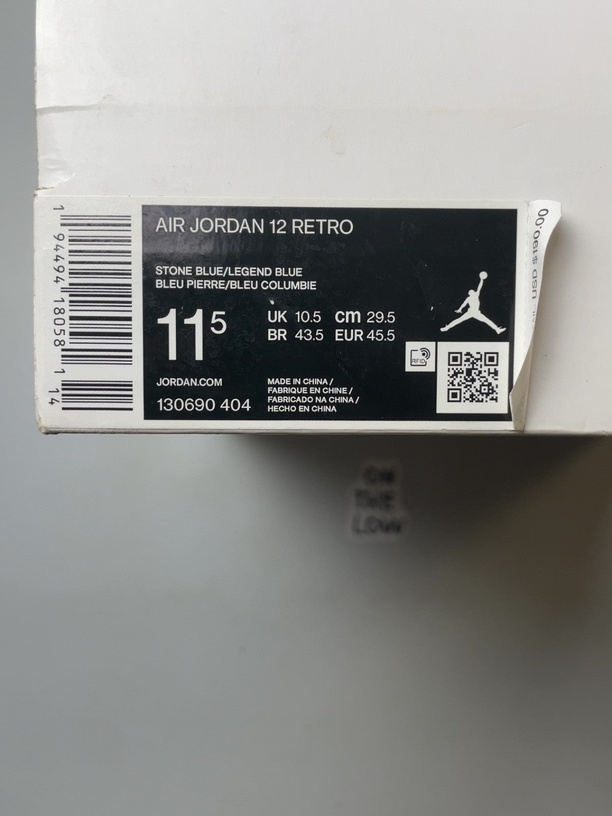 Jordan 12 Retro Indigo | 130690-404 | Size 11.5 Men's US