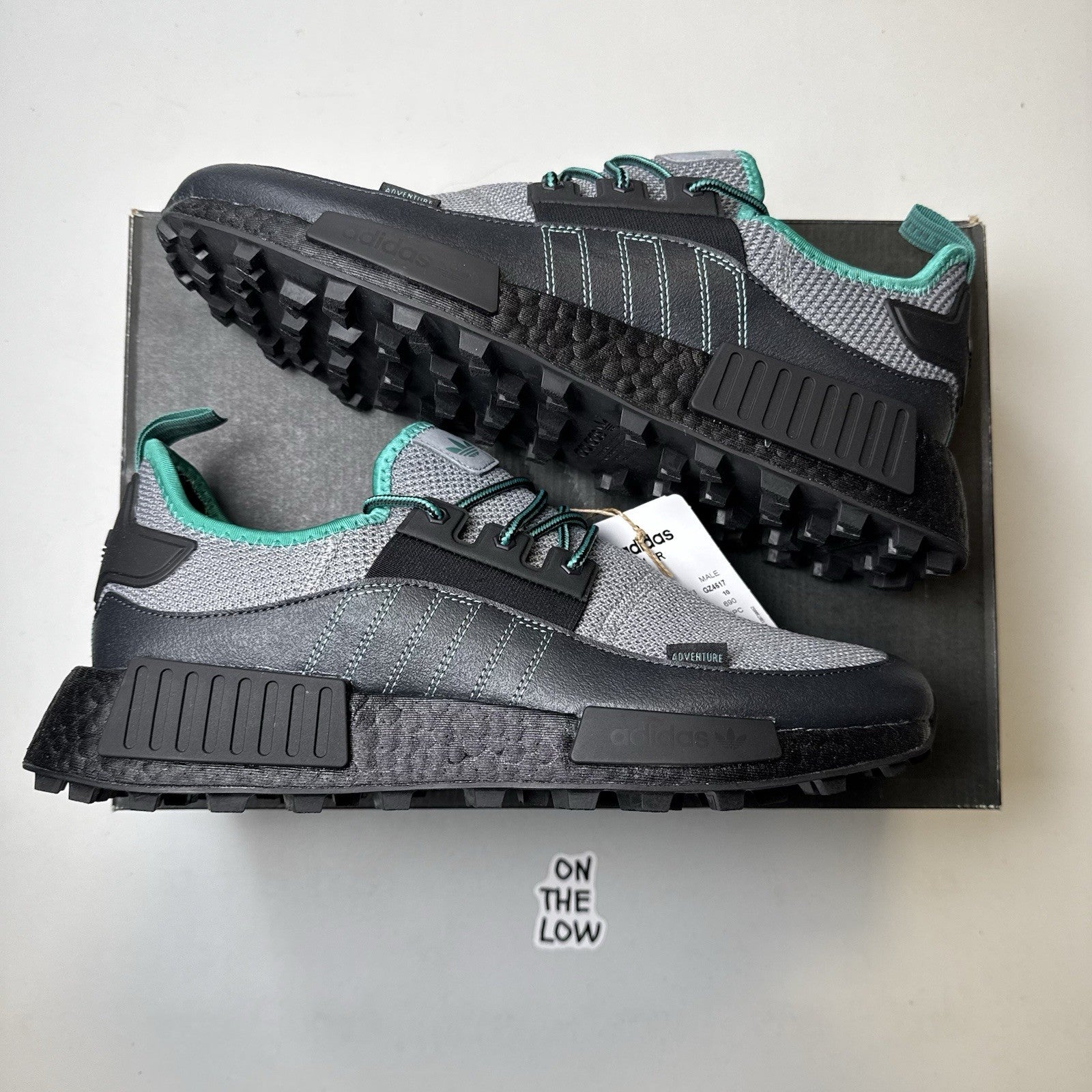 Adidas NMD R1 Trail Hiking/Running Shoes Grey/Blue Shoes | NEW | Size 11 Mens