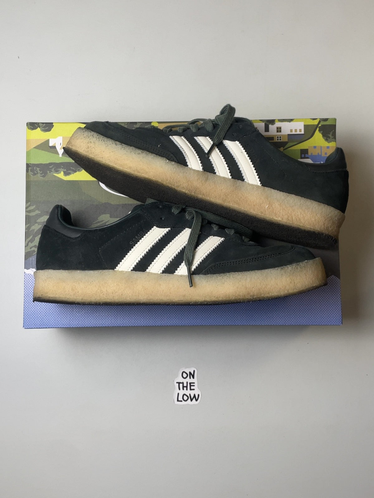 adidas Clarks 8th Street Samba Ronnie Fieg Shadow Green | ID7299 | Size 11 M US