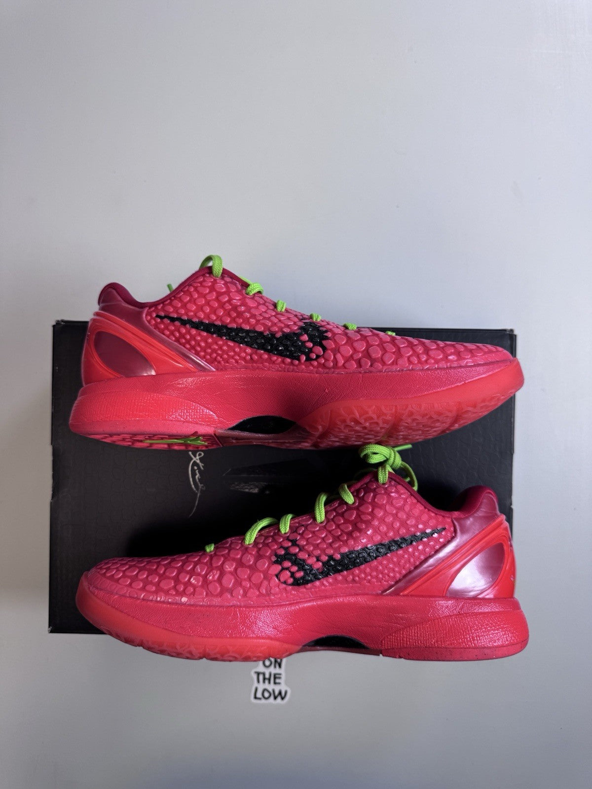 Nike Kobe 6 Protro Reverse Grinch Red | FV4921-600 | Size 8 Mens US