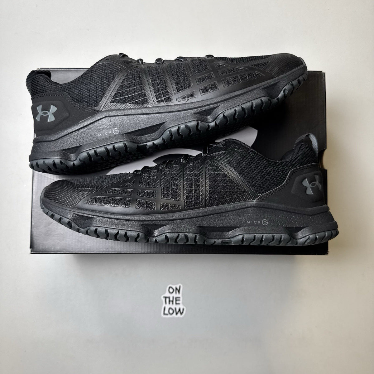Under Armour Black UA MG Strikefast Tactical Trail Hiking Run | Size 10.5 Mens