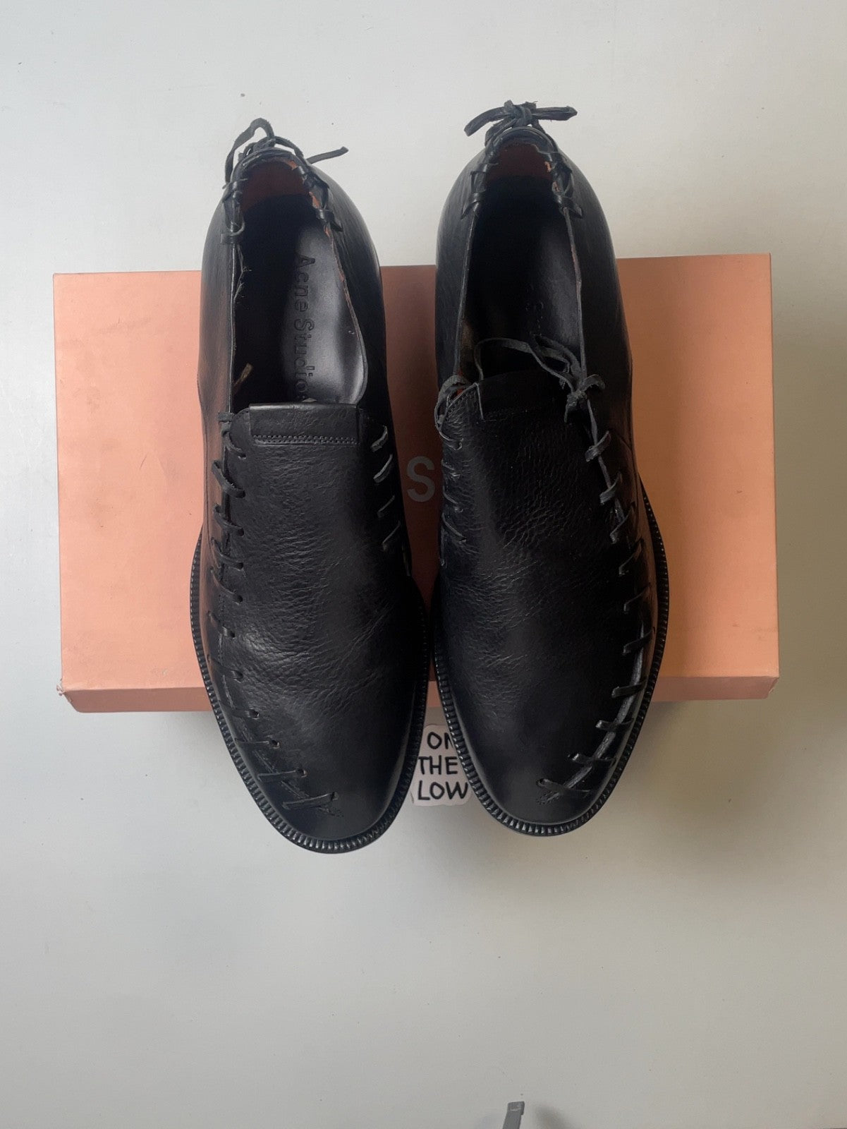 Acne Studios Leather Anthony Derbys | Size 12 Men's US