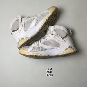 Nike Air Jordan 7 Retro Pure Platinum White Silver | 304775-120 | size 8 mens