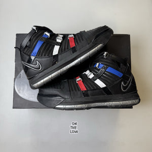 NEW Zoom Lebron III QS Black/Metallic Silver | DO9354-001 | Size 9 mens