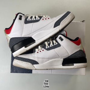 Air Jordan 3 Retro SE Fire Red Denim (2020) | CZ6431-100 | Size 12 Men's US