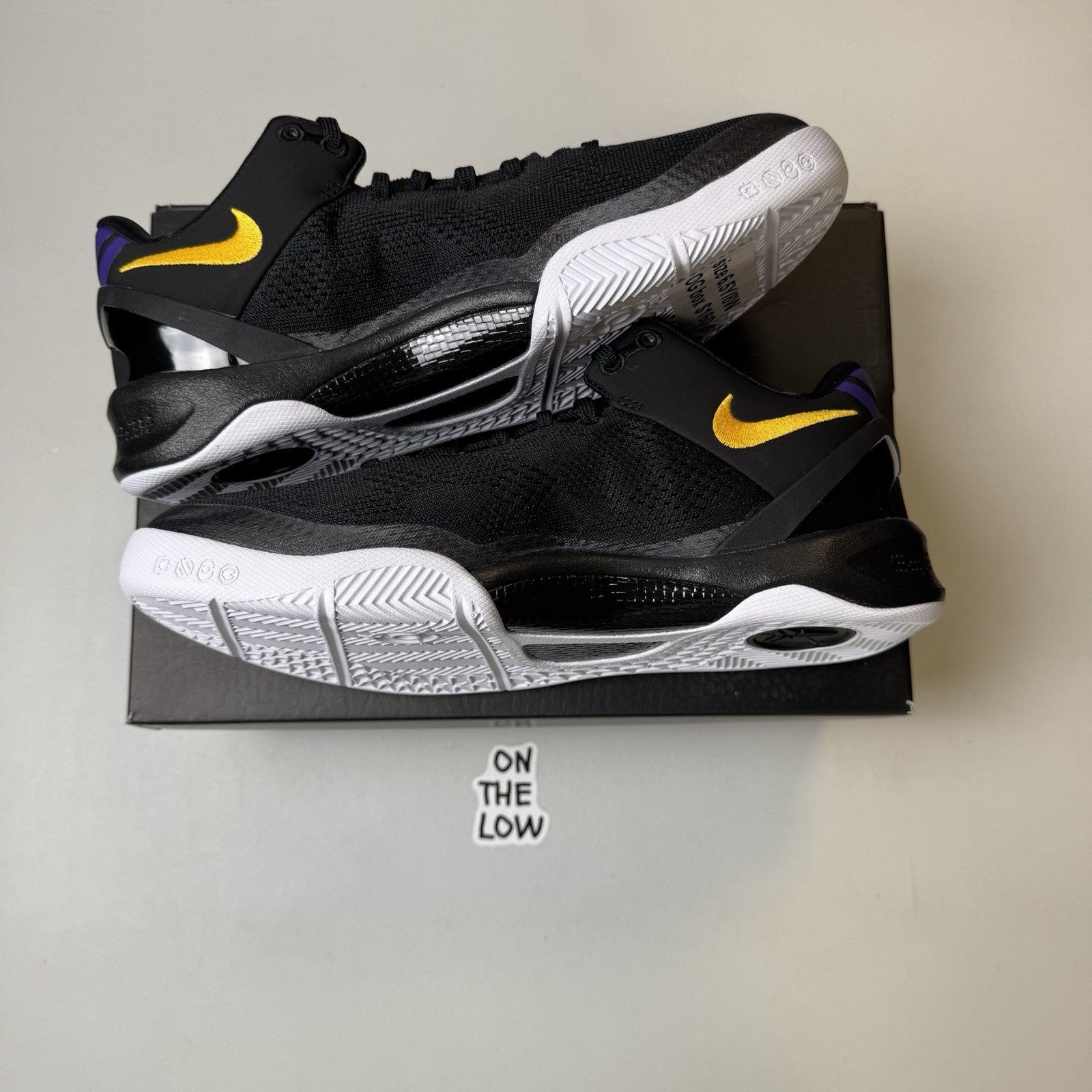 Kobe 8 Protro Black Lakers Away University Gold FN0266-002 | NEW | Size 6.5Y/8W
