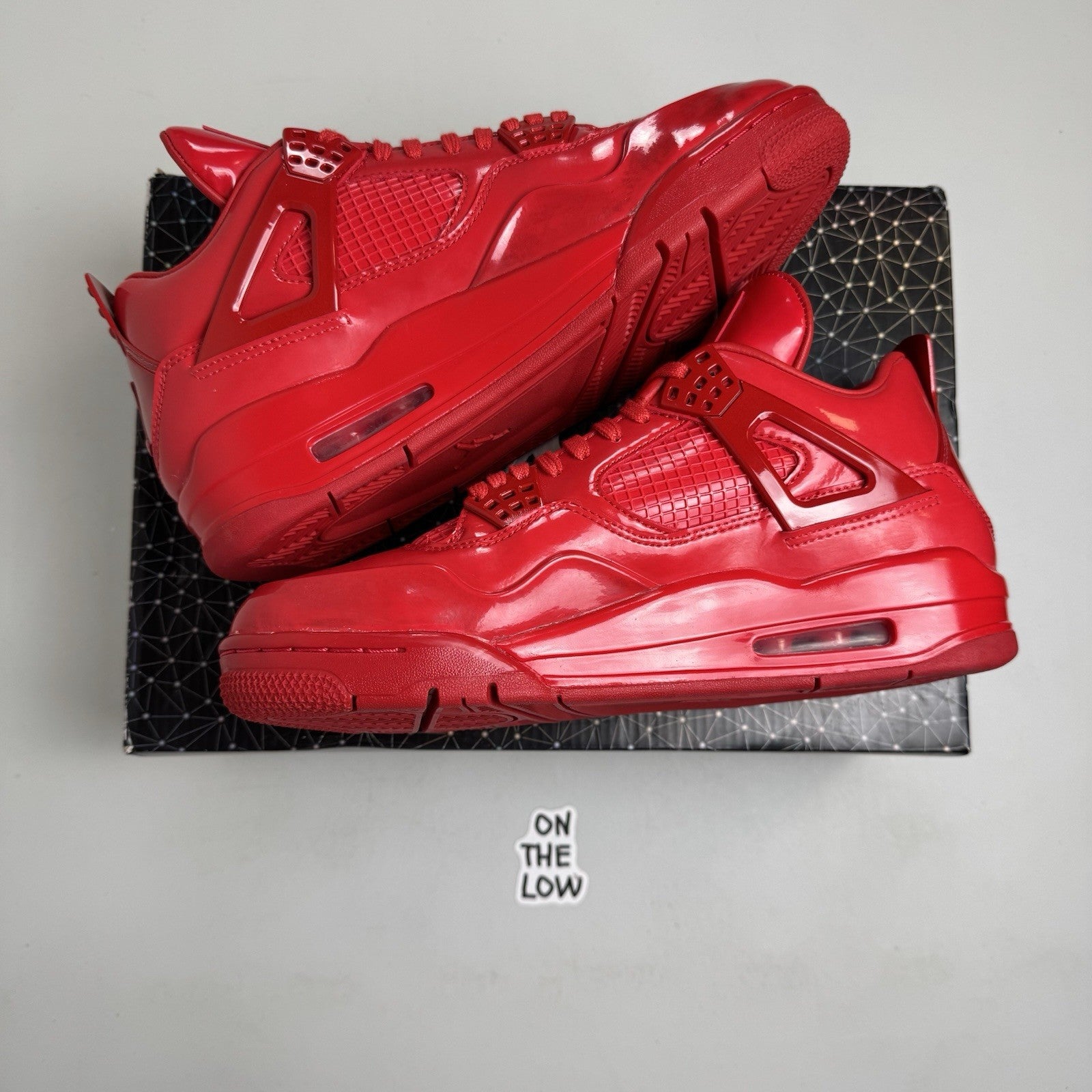 Air Jordan 11 LAB4 University Red Patent | 719864-600 | NEW W FLAW | Size 8 mens