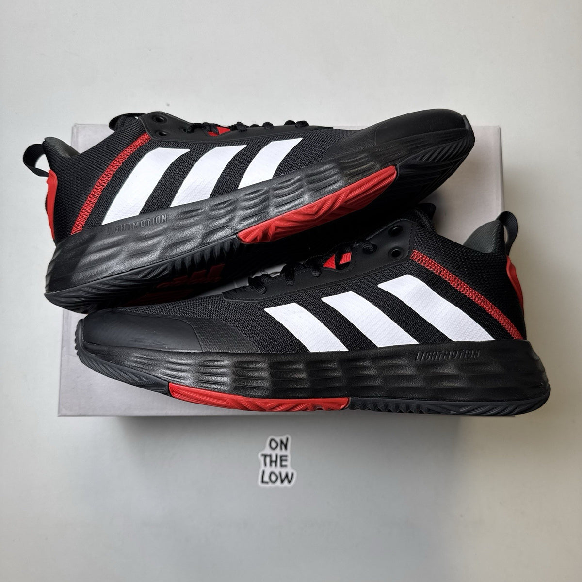 Adidas Own The Game 2.0 Red Black Training Shoes | H00471 | NEW | Size 10.5 Mens