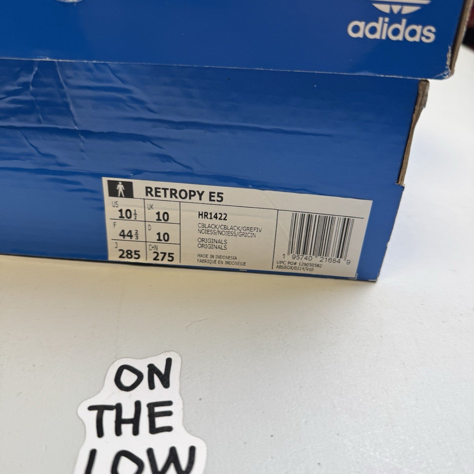 Adidas Ultra Retropy E5 Black Gum Shoes | HR1422 | NEW | size 10.5 Mens