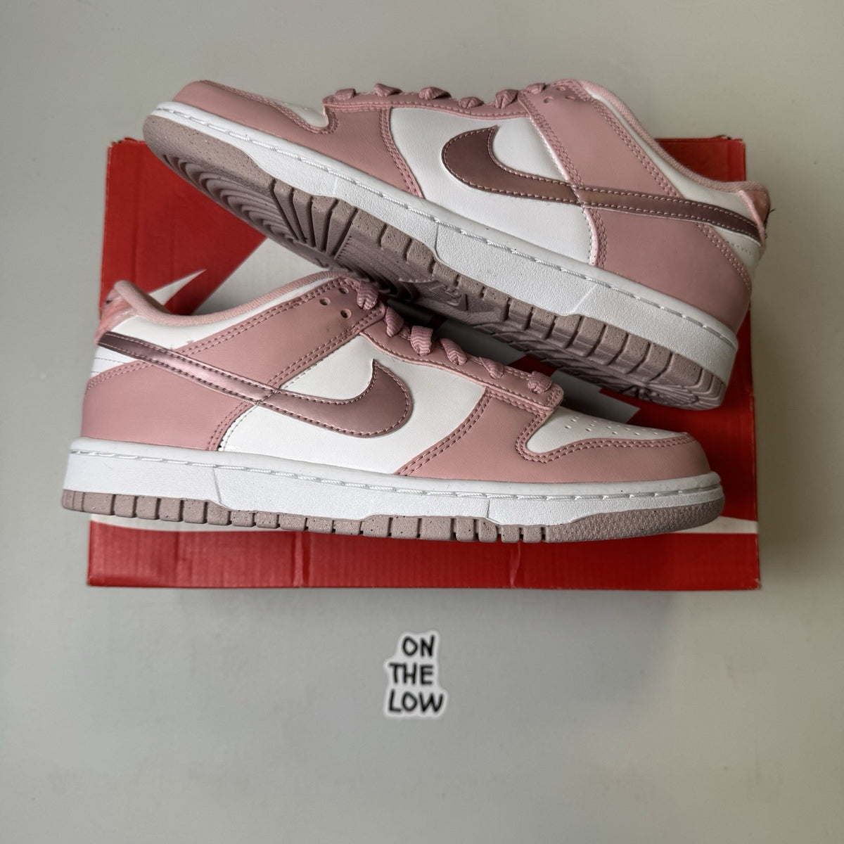 Nike Dunk Low Pink Velvet White DO6485-600 GS Size 6Y/ 7.5W