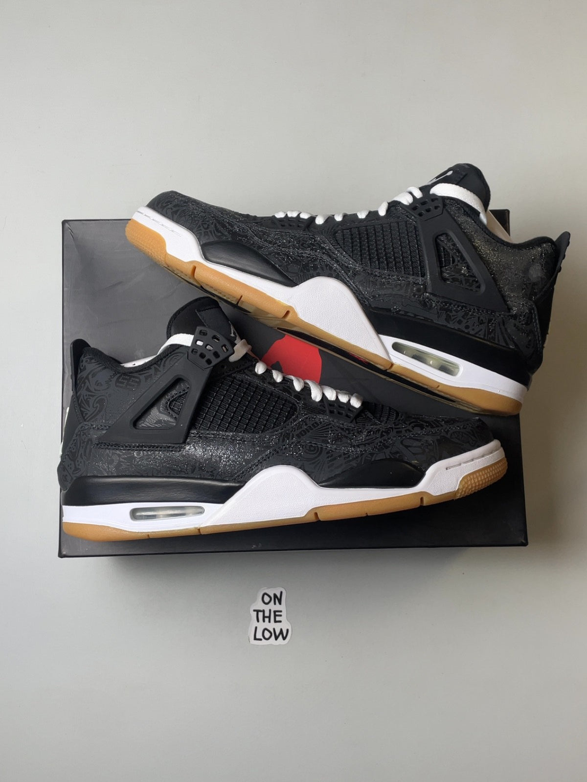 Air Jordan 4 Retro Laser Black Gum | CI1184-001 | Size 11.5 Men's US