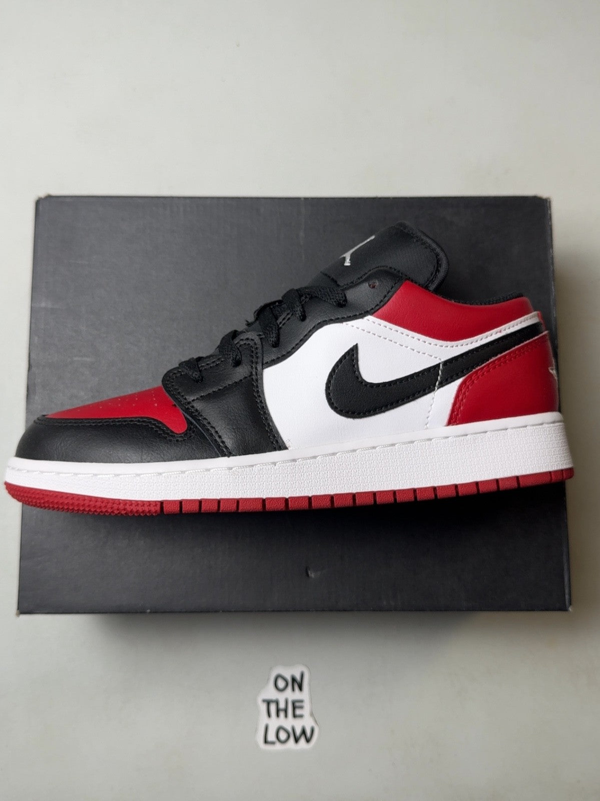 Air Jordan 1 Low Bred Toe (GS) | 553560-612 | Size 5 Y *READ DESC*