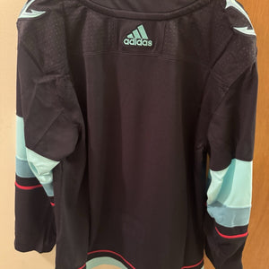 Adidas Men's Seattle Kraken Navy Blue Home Authentic Jersey GT5562 NWT | size 50