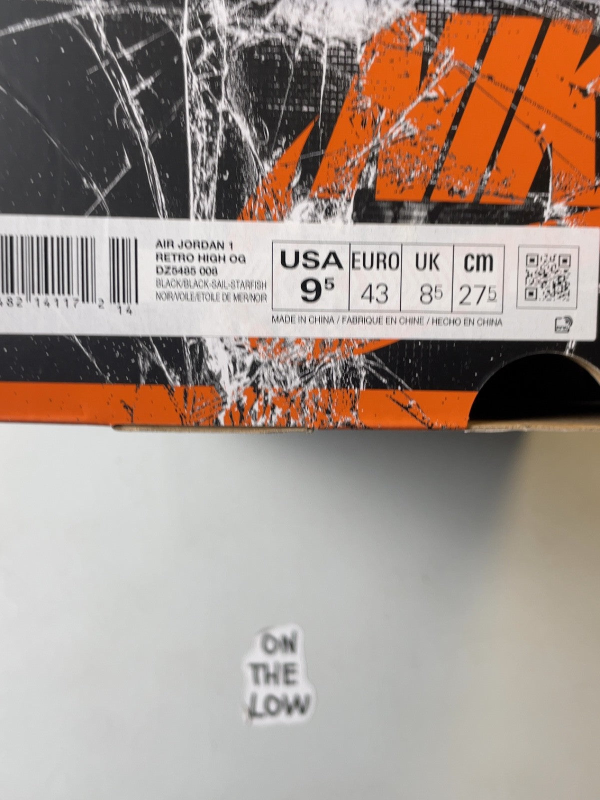 Air Jordan 1 Retro High OG Shattered Backboard | DZ5485008 | Size 9.5M