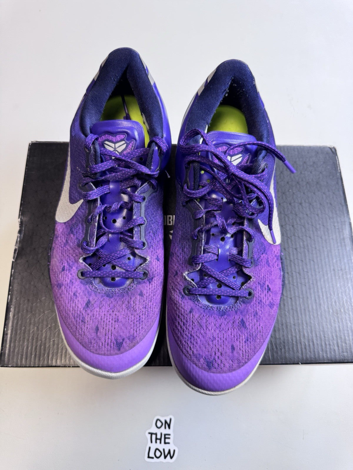Nike Kobe VIII 8 Playoffs Purple Platinum | 555035-500 | Size 8 Mens US