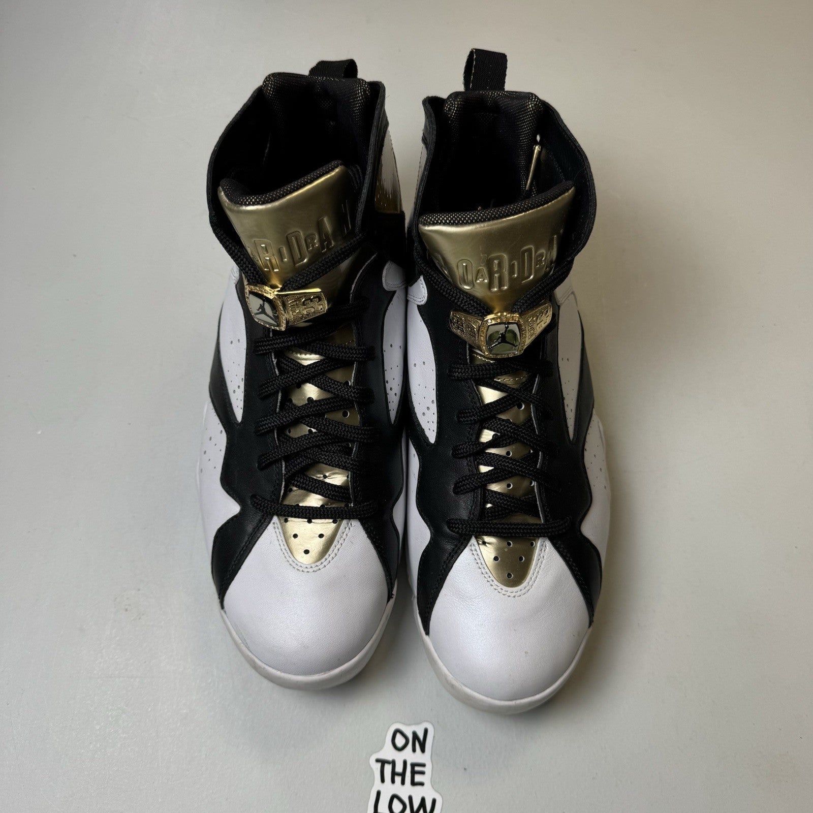 Air Jordan 7 Retro  Champagne White Black| 725093-140| Size 12 Mens US