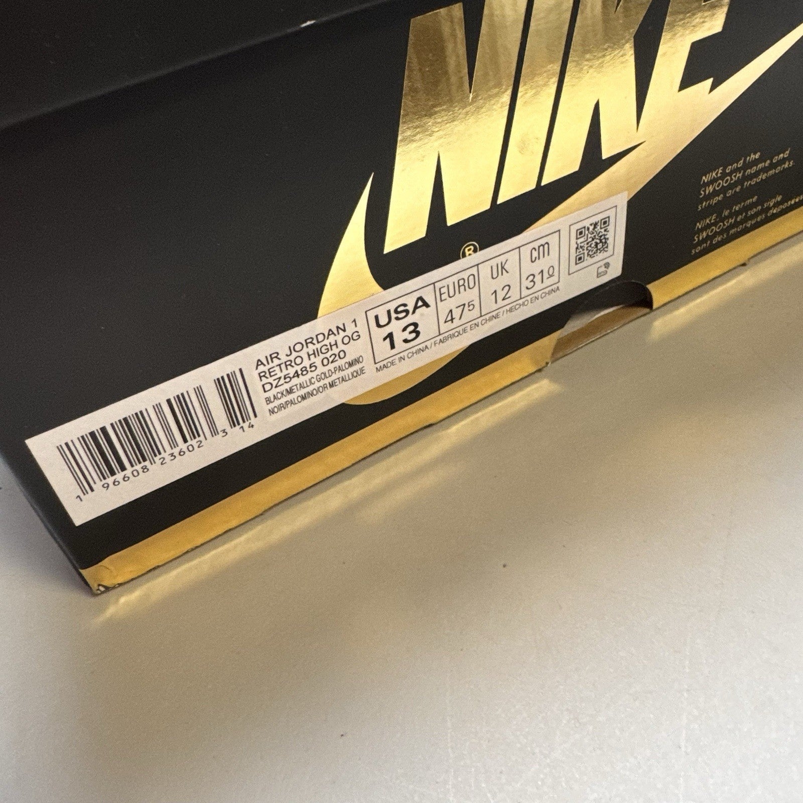 Jordan 1 Retro OG High Palomino | DZ5485-020 | Size 13 Men's US