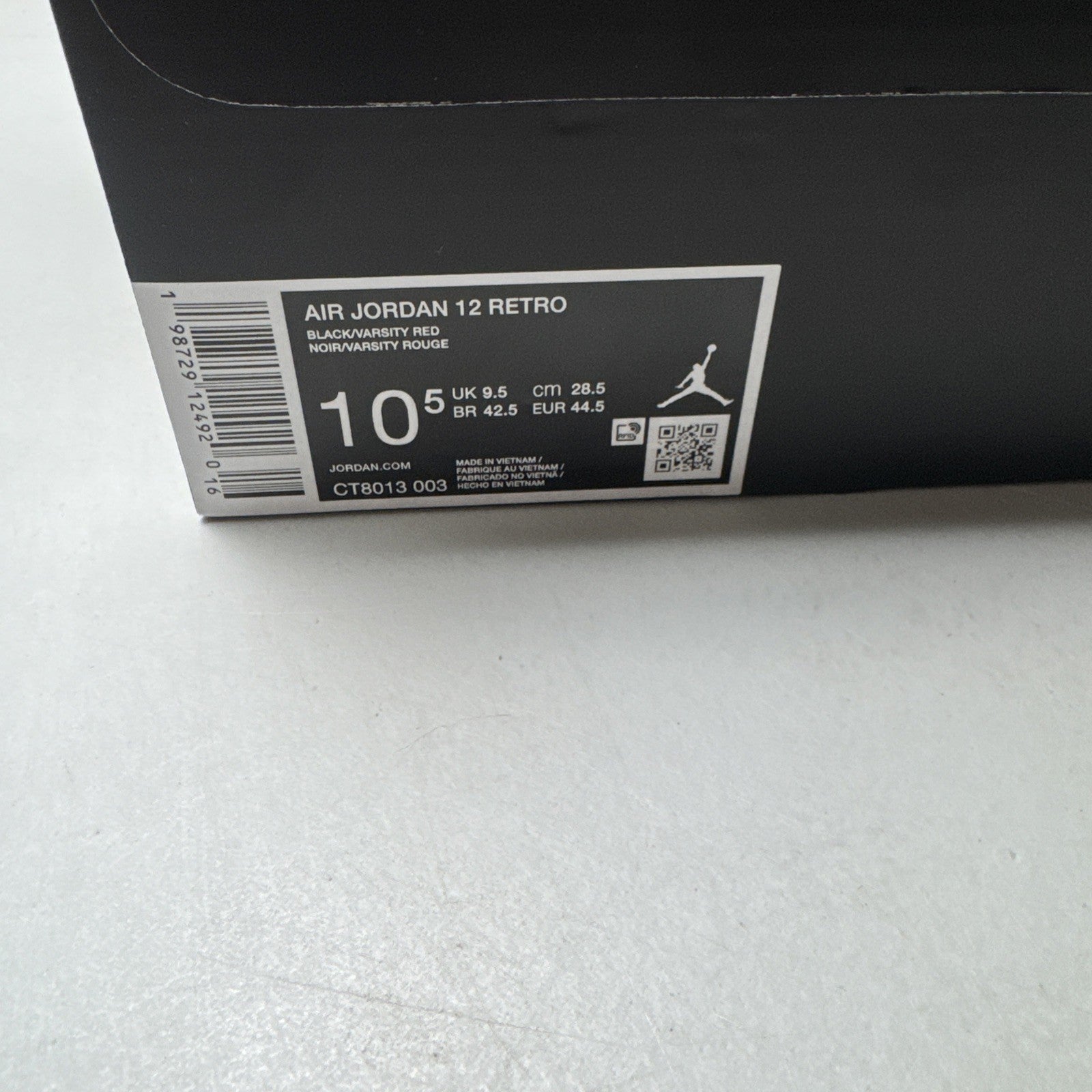 Air Jordan 12 Retro Bloodline Mens | CT8013-003 | size 10.5-14  Mens