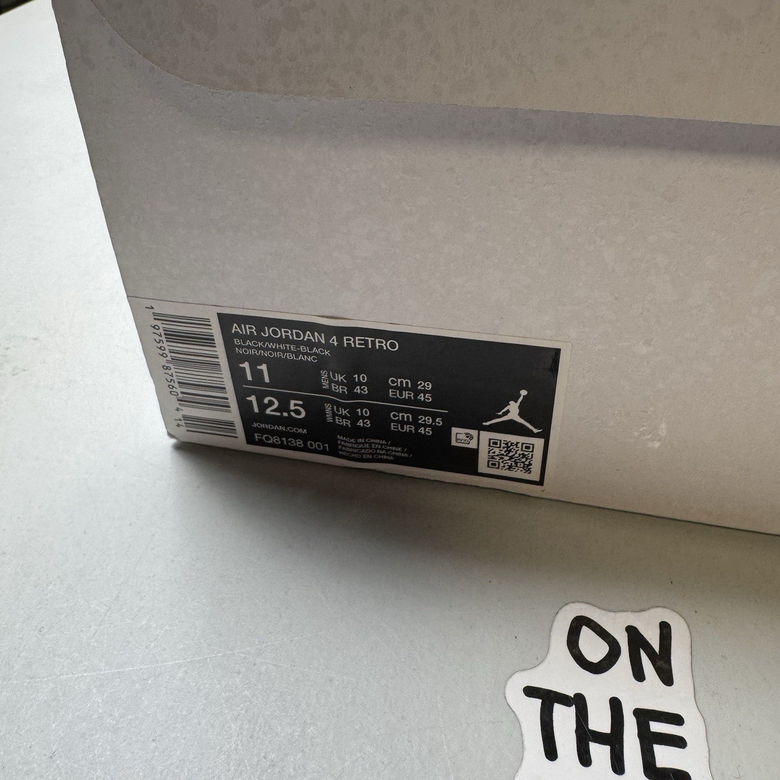 Nike Air Jordan 4 Retro White Thunder | FQ8138-001 |  NEW | Size 11 Mens