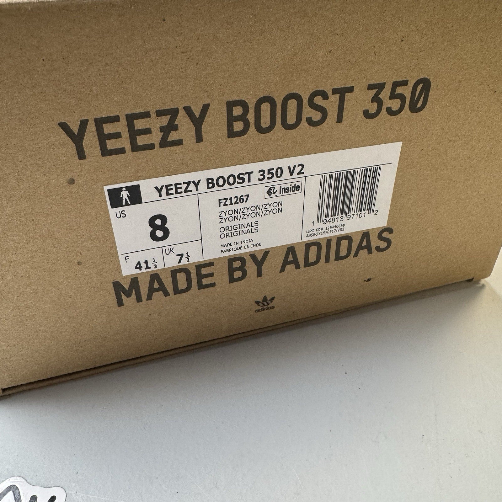 adidas Yeezy Boost 350 V2 Low Zyon | FZ1267 | Size 8 Mens US
