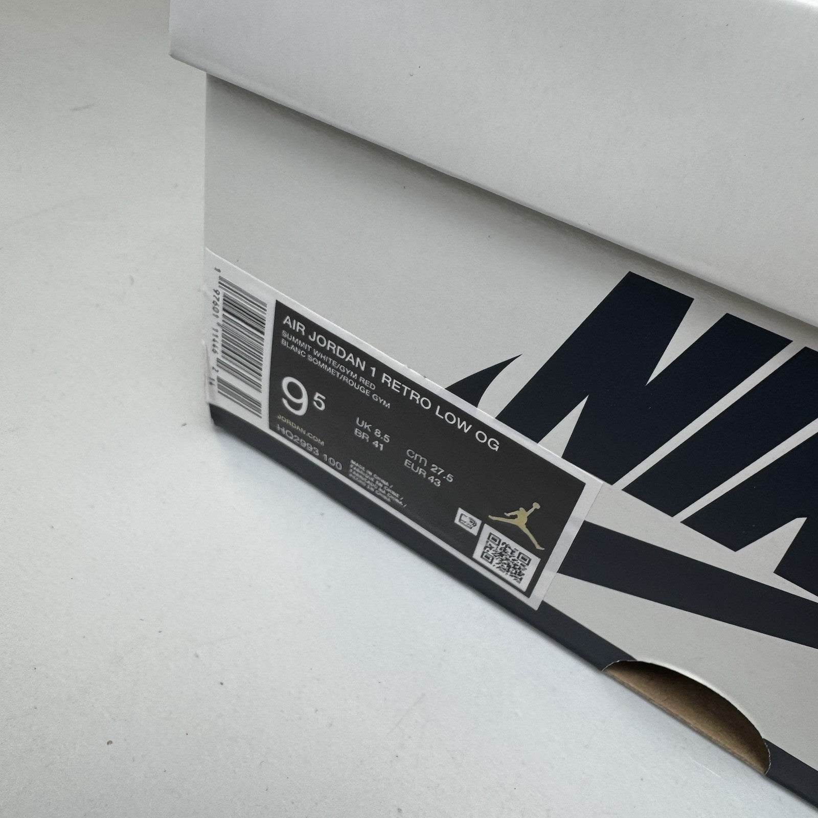 Nike Air Jordan 1 Retro Low OG Howard University | NEW| HQ2993-100 |Size 9.5 Men
